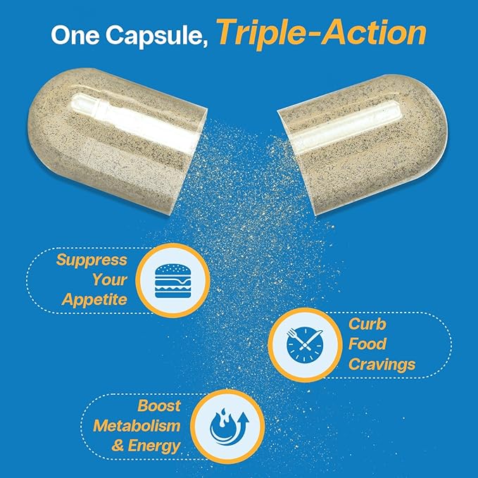 Curaslim GLP-1 Weight Loss Support: Natural GLP-1 Pathway Activation - Appetite Suppressant, Energy & Metabolism Booster - 10-in-1 Expert-Formulated, Berberine, 5HTP, Chromium, Saffron, 60 Servings
