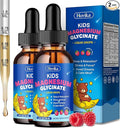 2 Pack Magnesium Drops for Kids - with L-Theanine Omega-3, Vitamin B6, D3, Zinc - Kids Magnesium Glycinate Liquid for Sleep, Relaxation, Calm & Focus - Raspberry Flavor