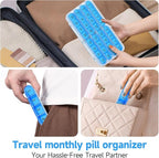Zoksi Monthly Pill Organizer 1 Times a Day, 30 Day Pill Box Organizer,One Month Pill Case for Travel, 31 Day Daily Medcine Container for Vitamins, Supplement & Medication