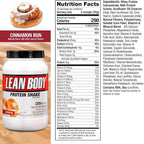 Labrada Nutrition Lean Body Hi-Protein Meal Replacement Shake, Cinnamon Bun, 2.47 Pound Packaging May Vary