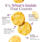 Wonderslim Protein Chips with Probiotics, Salt & Vinegar | 12g Plant Protein, 170 Cal | High Protein Chips, Vegan, Gluten Free, Non-GMO | Made with Avocado Oil, No Seed Oils | 12 Pack
