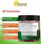 aSquared Nutrition Citrus Bergamot Gummies - Citrus Bergamot Extract Supplement 500mg Per Serving - Pure Gummy Alternative to Capsules & Pills