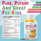 Height Growth Gummies Supplement - Kids Teens Height Increaser Maximizer Grow Taller Vitamins