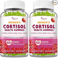Cortisol Gummies For Women- Promote Relaxation and Support Mood- Natural Ingredients with Ashwagandha, Rhodiola Rosea, etc. Cortisol Manager Gummies for Adrenal Support,Vegan,Apple Flavor,120 Count