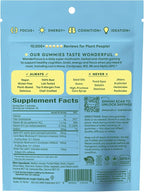Plant People WonderFocus Mushroom Gummies with Lion’s Mane & Cordyceps - Nootropic Brain Supplement Boosts Memory, Focus, Energy & Mood in Adults | No Sugar, 100% Vegan, Citrus Flavor, 60 Count