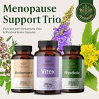 HERBAMAMA Vitex Berry Capsules – Natural Menopause Supplements* for Women – 1000mg Vitex Chasteberry Fruit per Serving for Menopause Support* – Vegan, Non-GMO – 50-Day Supply