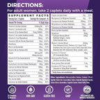 Vitamin World Ultra 360 Multivitamin for Women, Women's Multivitamin with Herbs & Collagen for Hair, Skin & Nails, Supplement with Iron, Vitamin A, B, C, D, E for Energy & Immune Support, 90 Caplets
