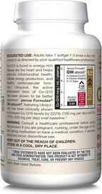 Jarrow Formulas QH-Absorb Ubiquinol 100mg - 120 Softgels - High Absorption & Active Antioxidant Form of Co-Q10 - Supports Mitochondrial Energy Production & Healthy Cardiovascular Function