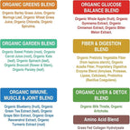 Greens Superfood + Grass Fed Collagen Peptides Powder - Ultimate Blend of Best Tasting Green Superfood with Pure Pasture Raised Hydrolyzed Protein Powder for Skin Hair + Joint Health