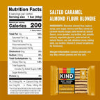 KIND Soft Baked Squares, Salted Caramel Almond Flour Blondie, Gluten Free, Healthy Snack Bars, 5g Protein, 6 Count