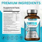 Cortisol Supplements for Women/Men, All-Natural Cortisol Reducer for Women & Men - Ashwagandha, Rhodiola Rosea & L-Theanine Formula to Manage Stress, Balance Hormones & Improve Sleep