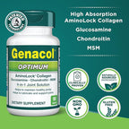 Genacol Optimum – Glucosamine, Chondroitin, MSM and Ultra-Hydrolyzed Collagen Tablets, Maintains Healthy Joints, Protects & Lubricate Cartilage, 90 Tablets (30-Day Supply)