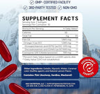 Omega 3 Fish Oil + Co Q10 | 1305MG Omega-3 with CoQ10 100MG for Heart Health, Cellular Energy, and Antioxidant Support | Co Q 10 + Omega3 | Coenzyme Q10 Fish Oil Supplements | Non-GMO | 60 Ct