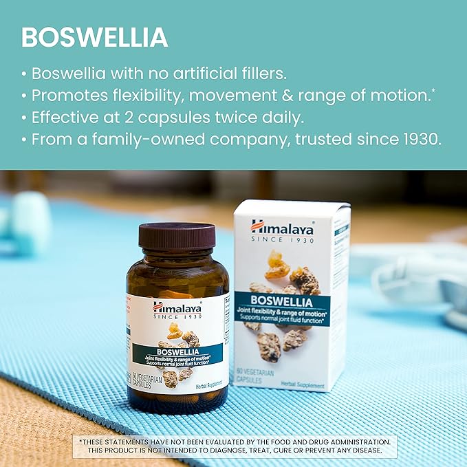 Himalaya Boswellia, Joint Support for Mobility and Flexibility, Promotes Tissue Preservation, 250 mg, 120 Capsules