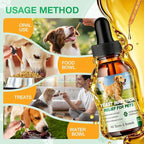 Yeast Infection Treatment for Dogs, 2 FL Natural Dog Yeast Infection Treatment, Ear & Skin Itch Relief, Reduces Inflammation & Irritation, Herbal Dog Supplement Drops with Probiotics & Multivitamins