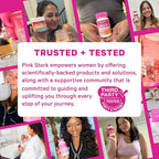 Pink Stork Organic PMS Support Sweets for Teens and Women - Simple & Natural Ingredients Vitamin B6 and Peppermint - Period, Digestion, Bloating, Mood Swings - 30 Drops