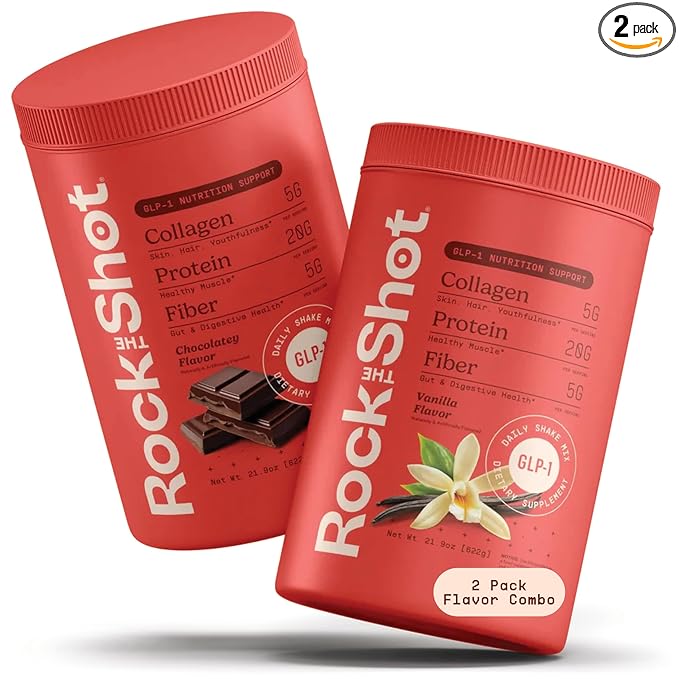 GLP-1 Nutritional Support Supplement, Chocolate & Vanilla – Protein & Vitamin Doctor-Designed Daily Shake for GLP1 Users with Fiber, Collagen & BCAAs, Helps Maintain Nutritional Balance