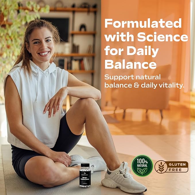 DIM SGS+ Supplement for Women/Men Hormone Balance & Detox Support - Plant-Based Estrogen Blocker for Men - DIM Supplement with Sulforaphane Glucosinolate & Pomegranate - 90 Day Supply