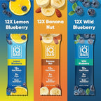 IQBAR Clean Plant Protein Bars - Fruit Lovers Variety Pack - 36 Count - Keto, Vegan, High Fiber, Gluten and Dairy Free, Low Sugar Snack - Brain and Body Nutrients for Focus, Energy, Meal Replacement