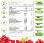 Cortisol Gummies for Women, 16-in-1 Sugar Free Cortisol Supplements for Women with Ashwagandha, Rhodiola Rosea, Magnesium, L-theanine for Relaxation, Zzz, Cognition, Raspberry Flavor, 60Ct