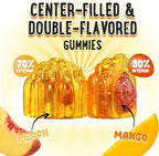 OH MY CHEWY Center-Filled Vitamin D3 K2 & Calcium Gummies - Supplement for Healthy Teeth, Bone & Energy - 5000 IU D3, 120 mcg K2(MK-7), 120 mg CA - Vegan & Non-GMO - 60 Count