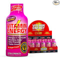 Vitamin Energy B12 11,000% Extra Strength Energy Shot Pink Berry 10 Pack, 260mg Natural Caffeine, B12 & B6, Nootropic Focus, Vitality, Zero Sugar, Gluten-Free, Vegan, Kosher, 1.93 fl oz