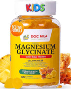 Magnesium Glycinate Gummies 100mg for Kids and Adults - Glicinato de Magnesio