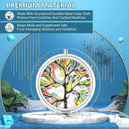 Pill Box 3 Compartment Small Pill Case,Portable for Pocket or Purse Pill Organizer Pill Container Holder to Hold Vitamins, Medication, Fish Oil and Supplements(Tree of Life)