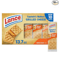 Lance Sandwich Crackers, Captain's Wafer Grilled Cheese, 10 Individual Packs, 6 Sandwiches Each