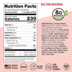 Lenny & Larry's Complete Protein Cookie,[Big Time Brownie],Chewy Soft Baked,16g Plant Protein,Vegan,Non-GMO,High Fiber,[2 Ounce] Cookie,(Pack of 24)
