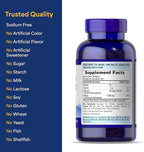Puritan's Pride Absorbable Calcium 1200 mg Plus Vitamin D3 25mcg 1000 IU with Bone-Active™, 200 Rapid Release Softgels