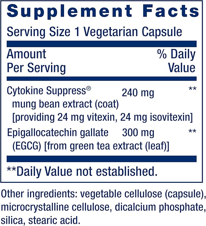 Life Extension Cytokine Suppress with EGCG, 30 Count