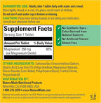 Nature Made Magnesium Oxide 250 mg, Magnesium Supplements for Men and Women, Support for Muscle, Heart, Bone and Nerve Health, 100 Tablets, 100 Day Supply