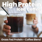 Protein Coffee, with 10g of Protein with Collagen, Promotes Muscle Growth, Supports Energy, Hot or Cold, Keto Friendly, 100% Robusta Coffee, 15 Servings, Hazelnut Flavor, Medium Roast