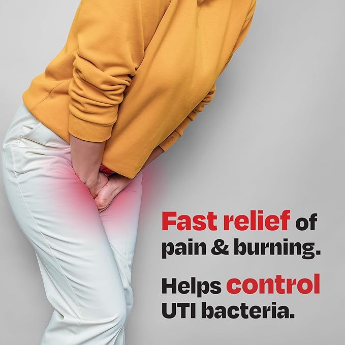 Cystex Dual-Action UTI Pain Relief & Prevention Tablets - 2-in-1 Formula Relieves Burning, Urgency, & Discomfort While Slowing Bacterial Growth - Non-Staining, Fast-Acting - 48-Count