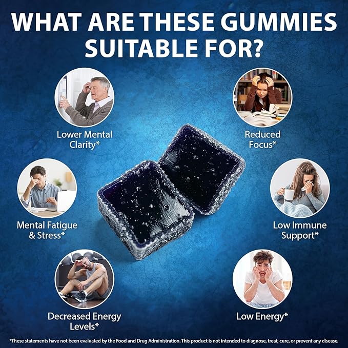 Methylene Blue Gummies 30 Count - Gluten Free & Non-GMO - Easy Gummy Format