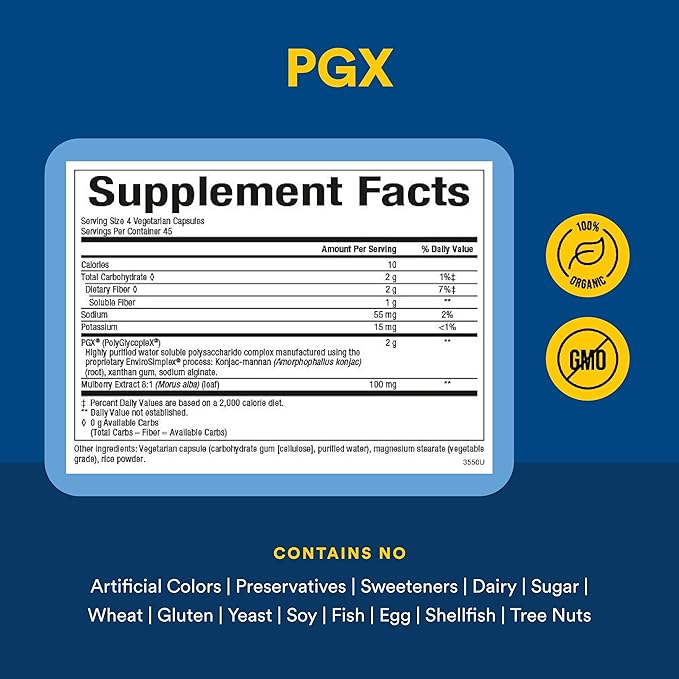 PGX by Natural Factors, WellBetX Plus Mulberry, 180 vegetarian capsules, 180 Capsules
