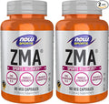 NOW Foods Sports Nutrition, ZMA (Zinc, Magnesium and Vitamin B-6), Enhanced Absorption, Sports Recovery*, 90 Capsules, (Pack of 2)