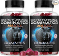 (2 Pack) Dominator Maxx Gummies for Men - Dominator Maxxx Natural Daily Nutrition Support Premium Advanced Formula Multivitamin Pills for Overall Health & Wellness, 120 Gummies for 2 Months