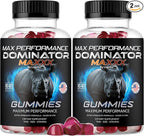 (2 Pack) Dominator Maxx Gummies for Men - Dominator Maxxx Natural Daily Nutrition Support Premium Advanced Formula Multivitamin Pills for Overall Health & Wellness, 120 Gummies for 2 Months