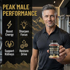 Himalayan Shilajit Gummies, 3000mg High-Potency Fulvic Acid, Supports Healthy Kidney Function, Energy & Vitality for Men, Sleep & Focus, Sugar-Free, 60 Gummies