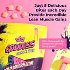 Primal Queen Goddess Creatine Gummies – Low-Sugar Chewable Creatine for Women | Booty and Muscle Builder, Faster Recovery, Strength | High-Potency Wild Watermelon Flavor – 150 Bites (5g per Serving)