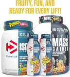 Dymatize x Fruity Pebbles ISO100 Whey Protein Powder Isolate, 25g of Protein, 20 Servings, 5.5g BCAAs, 120 Cal., Gluten Free, 1g Fat, 1g Sugar, 2g Carb
