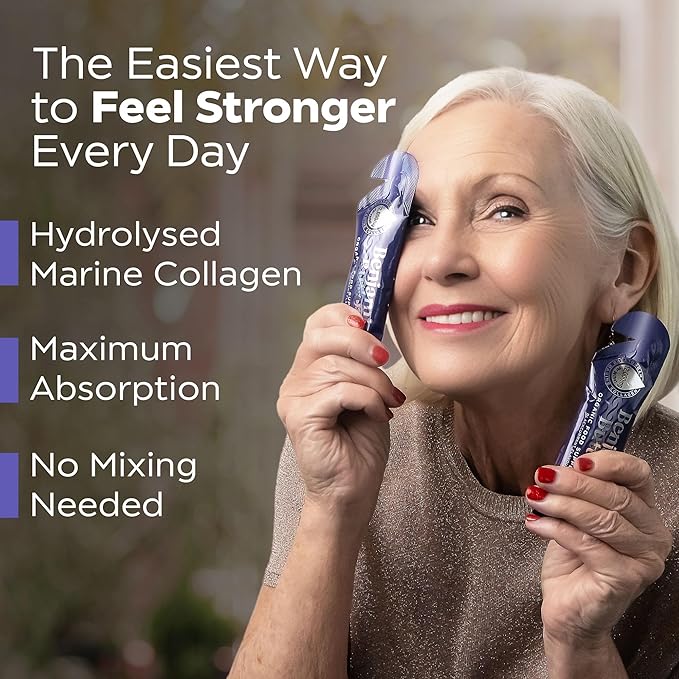 12,000mg Marine Collagen Liquid Shots| Hydrolyzed Marine Collagen Peptides w/Hyaluronic Acid & Vitamin C for Skin, Hair & Joints | Berry Black Currant Flavor, 14 Servings 30ml