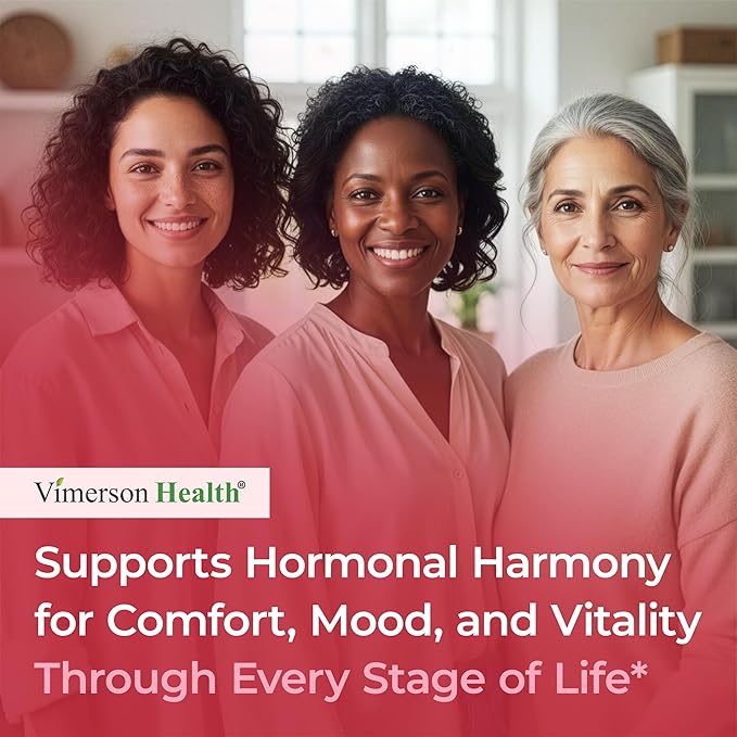 Hormone Harmony for Women with Black Cohosh, Dong Quai & Red Clover – Natural Hormone Balance for Women of All Ages – Supports PMS, Menopause & Mood – Women’s Hormone Balance Supplement – 60 Capsules