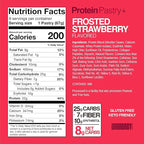 Legendary Foods 22g Protein Pastry 0g Added Sugar, Low Carb, Gluten Conscious, Keto Snack, Ideal for Glucose Management, Includes Whey Protein Isolate, 8 Pack Frosted Strawberry