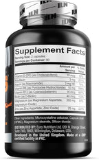 Iron Labs ZM6 - High Strength Zinc and Magnesium Supplement - 180 Vegetarian Capsules (3 Month Supply) - Super Enhanced Zinc Magnesium Aspartate and B6 Complex