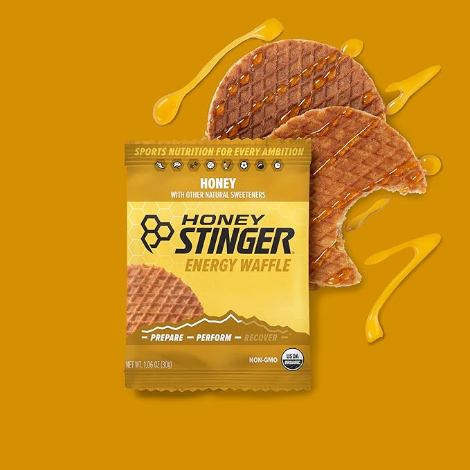 Honey Stinger Organic Energy Waffle Variety Pack of 18, 12 Honey Waffles and 6 Vanilla, Nutritious Stroopwafel Snack for Exercise, Endurance and Performance