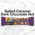 KIND Nut Bars, Salted Caramel & Dark Chocolate Nut, Healthy Snacks, Gluten Free, Low Sugar, 6g Protein, 12 Count (Pack of 2)