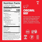 Chomps Grass-Fed and Finished Original Beef Jerky Snack Sticks 24-Pack, Keto, Paleo, Whole30, 10g Protein, Gluten-Free
